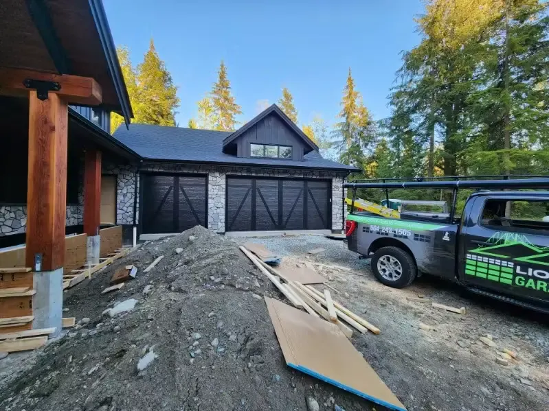 Garage door installation in Delta residential home