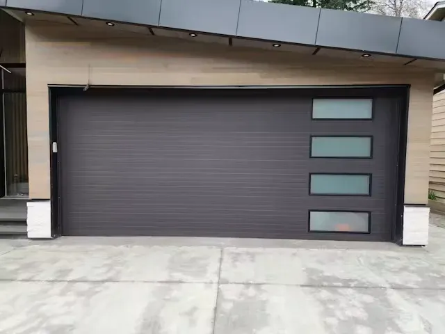 New insulated garage door installation in White Rock