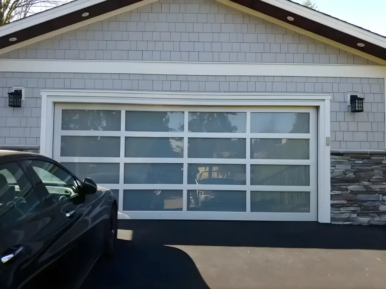 New insulated garage door installation in Coquitlam