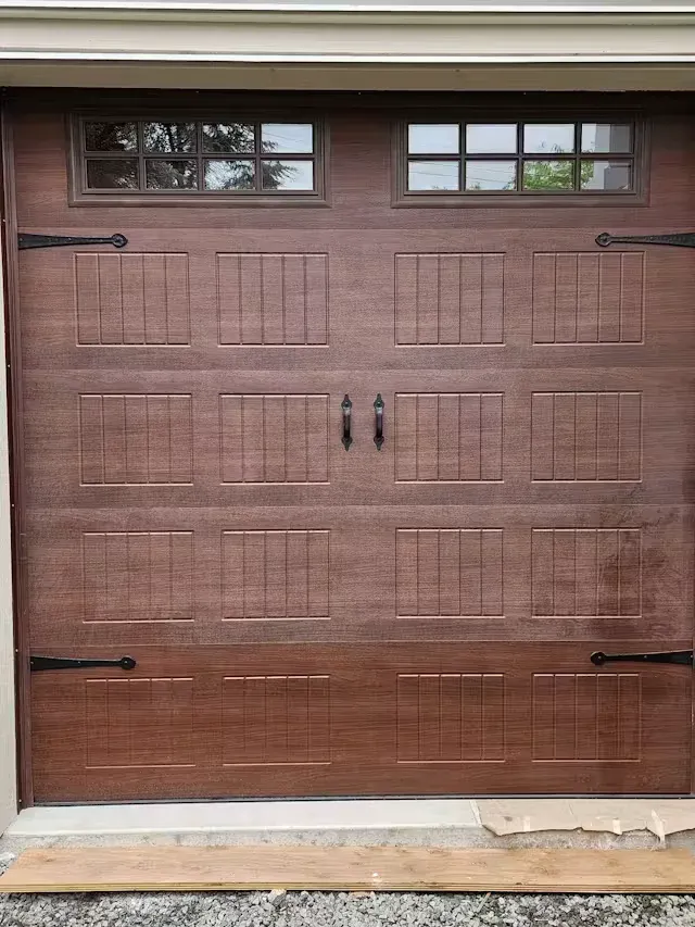 New insulated garage door installation in New Westminster