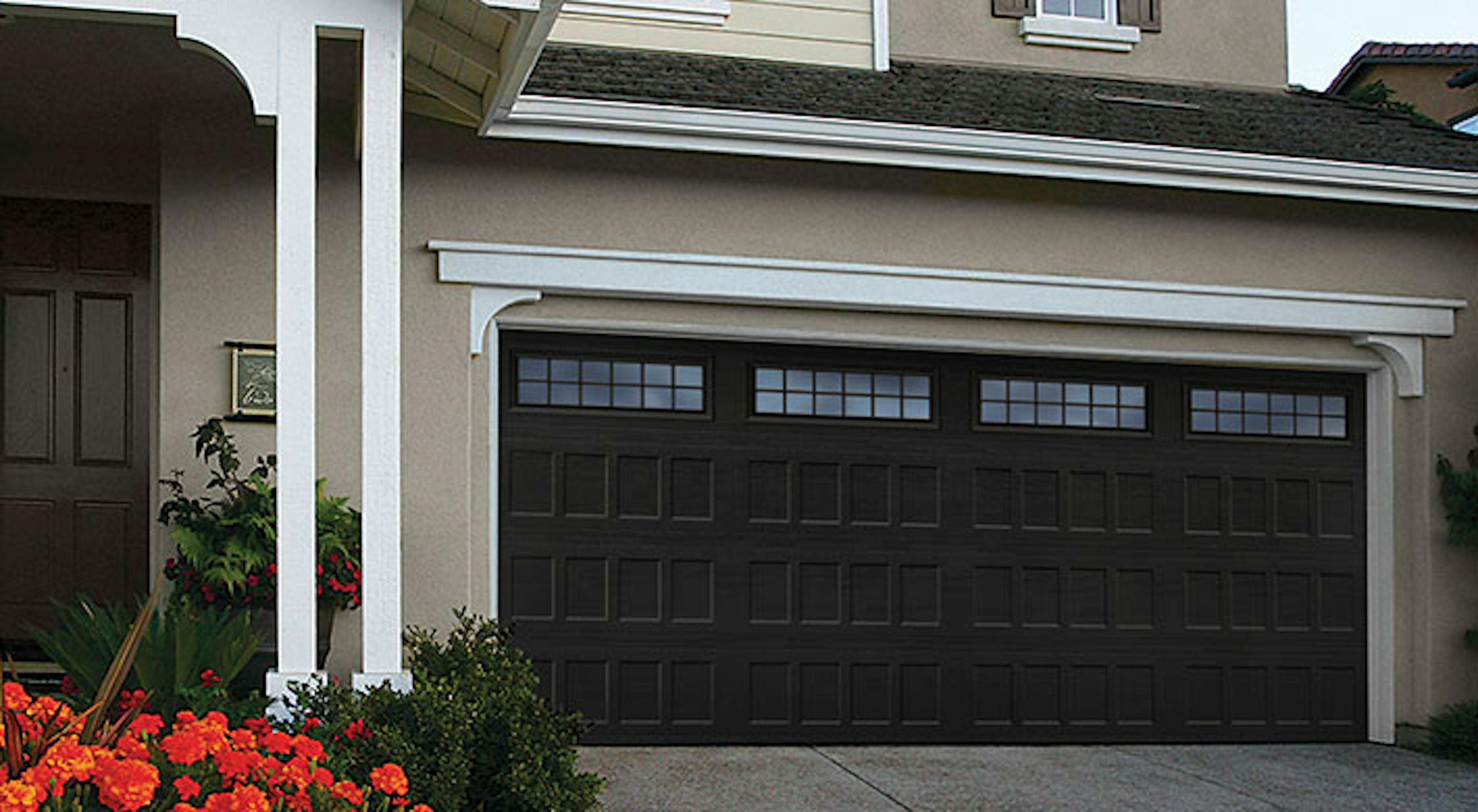 Recessed design in Black with Stockton window inserts.