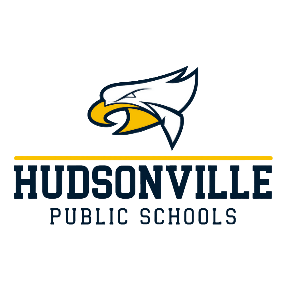 A logo of Hudsonville Public Schools.