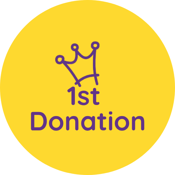 first donation badge.