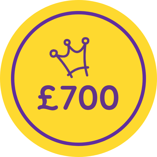 700 pound badge.