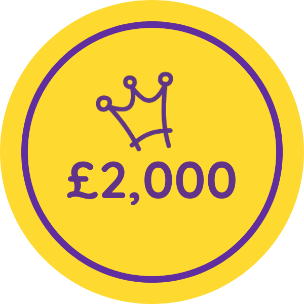 2000 pound badge.
