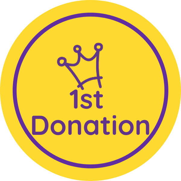 First donation badge.