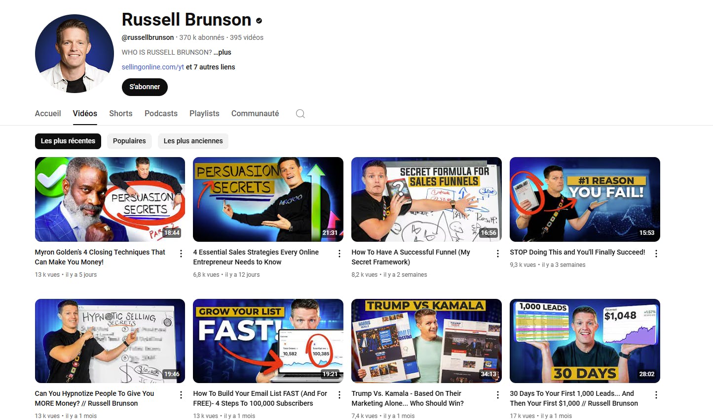 YouTube Russell