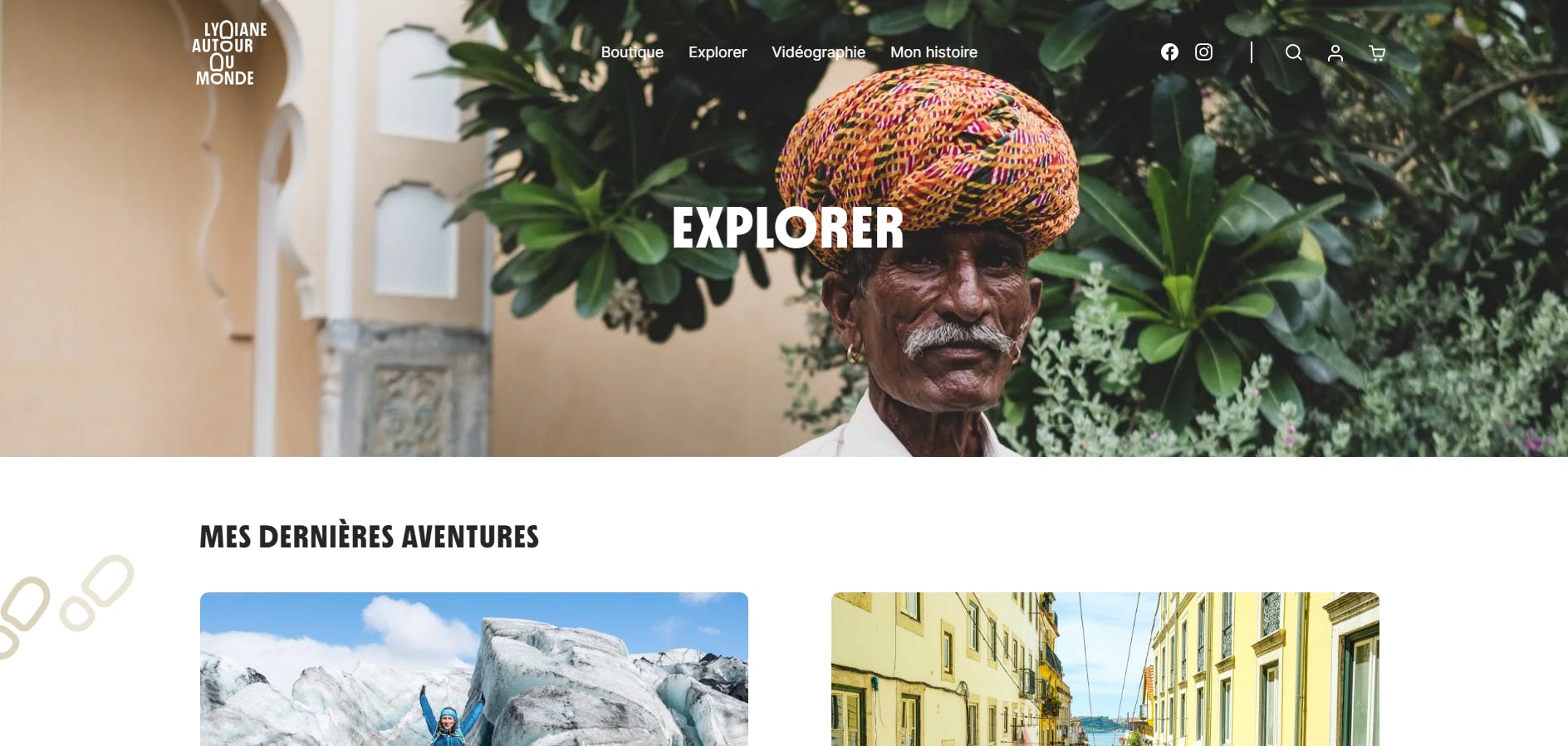 Site Web Lydiane autour du monde