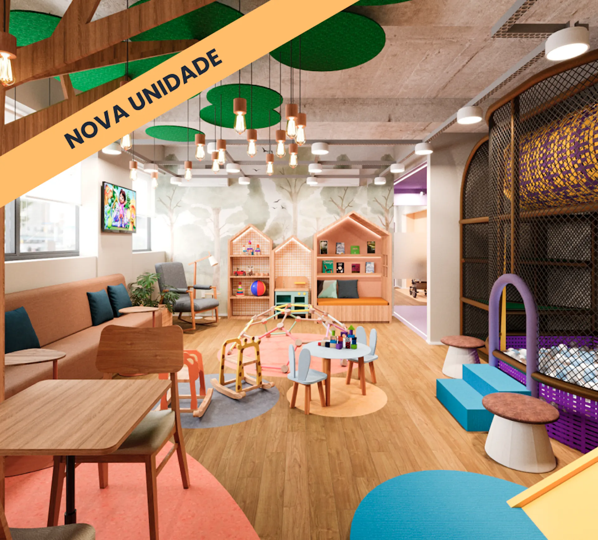 Foto da recepção da unidade Ibirapuera