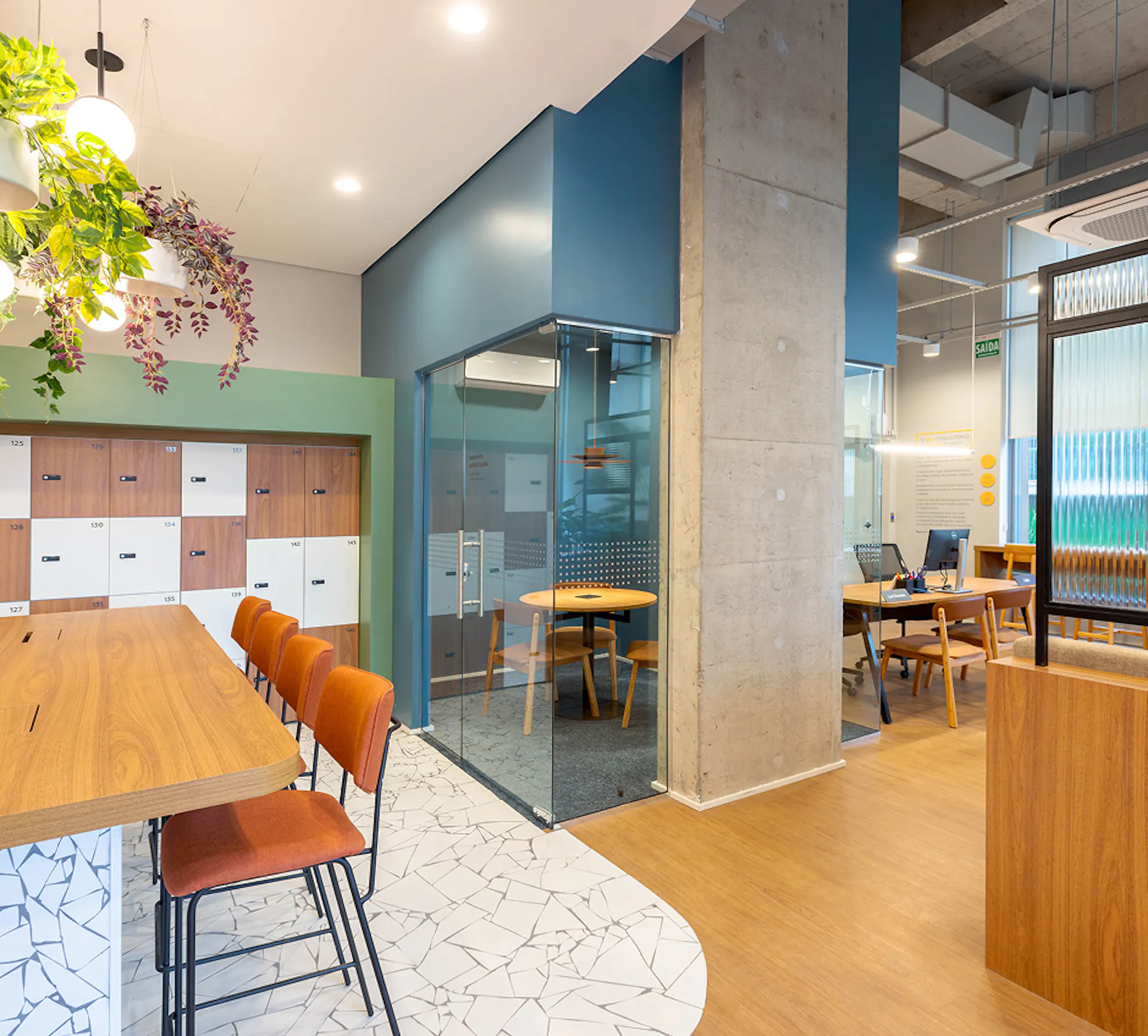 Foto do coworking da unidade Vila Madalena