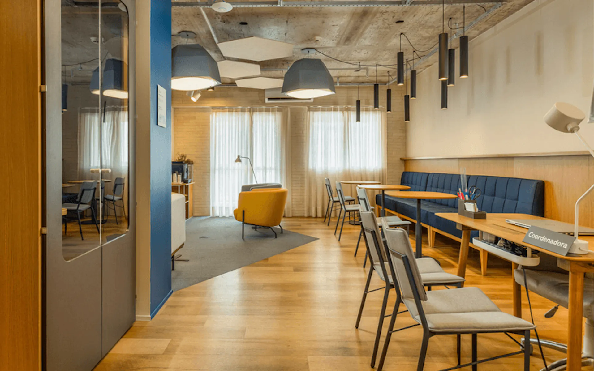 Foto do coworking da unidade Campinas