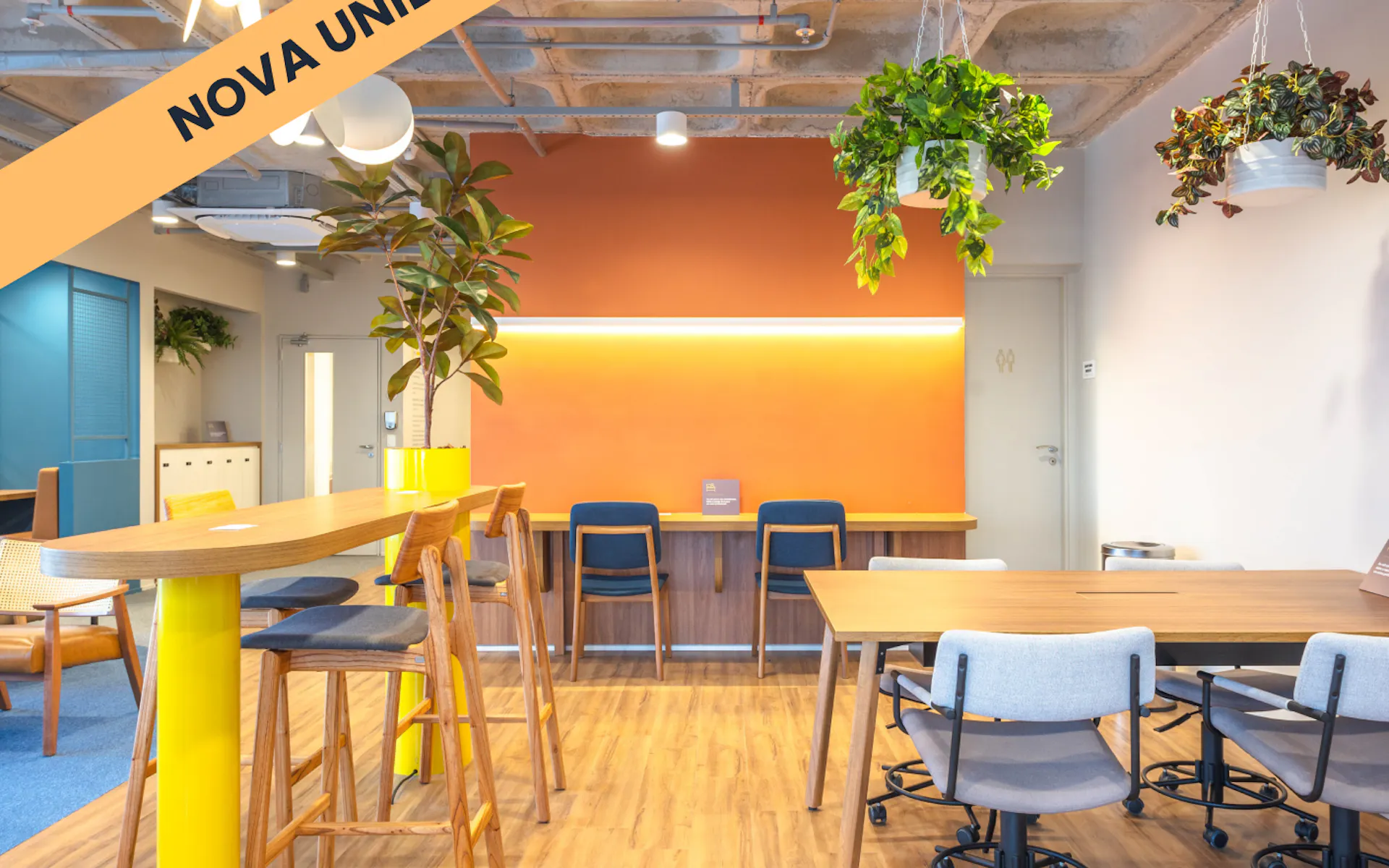 Foto do coworking da unidade Perdizes