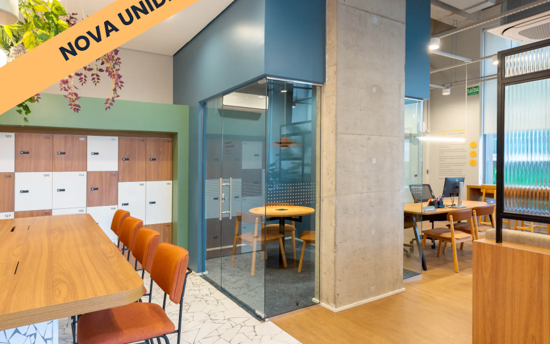 Foto do coworking da unidade Vila Madalena