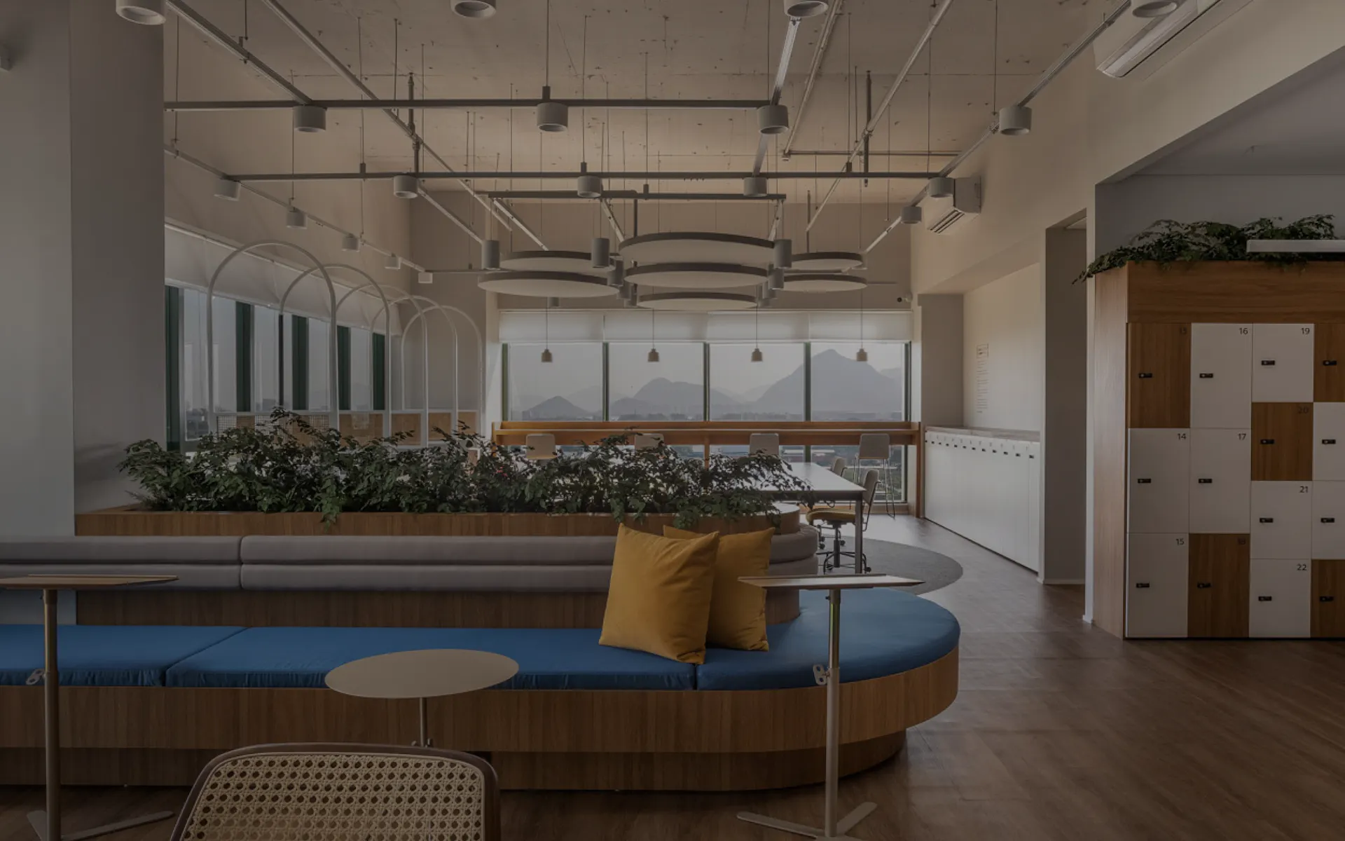 Foto do coworking da unidade Barra da Tijuca