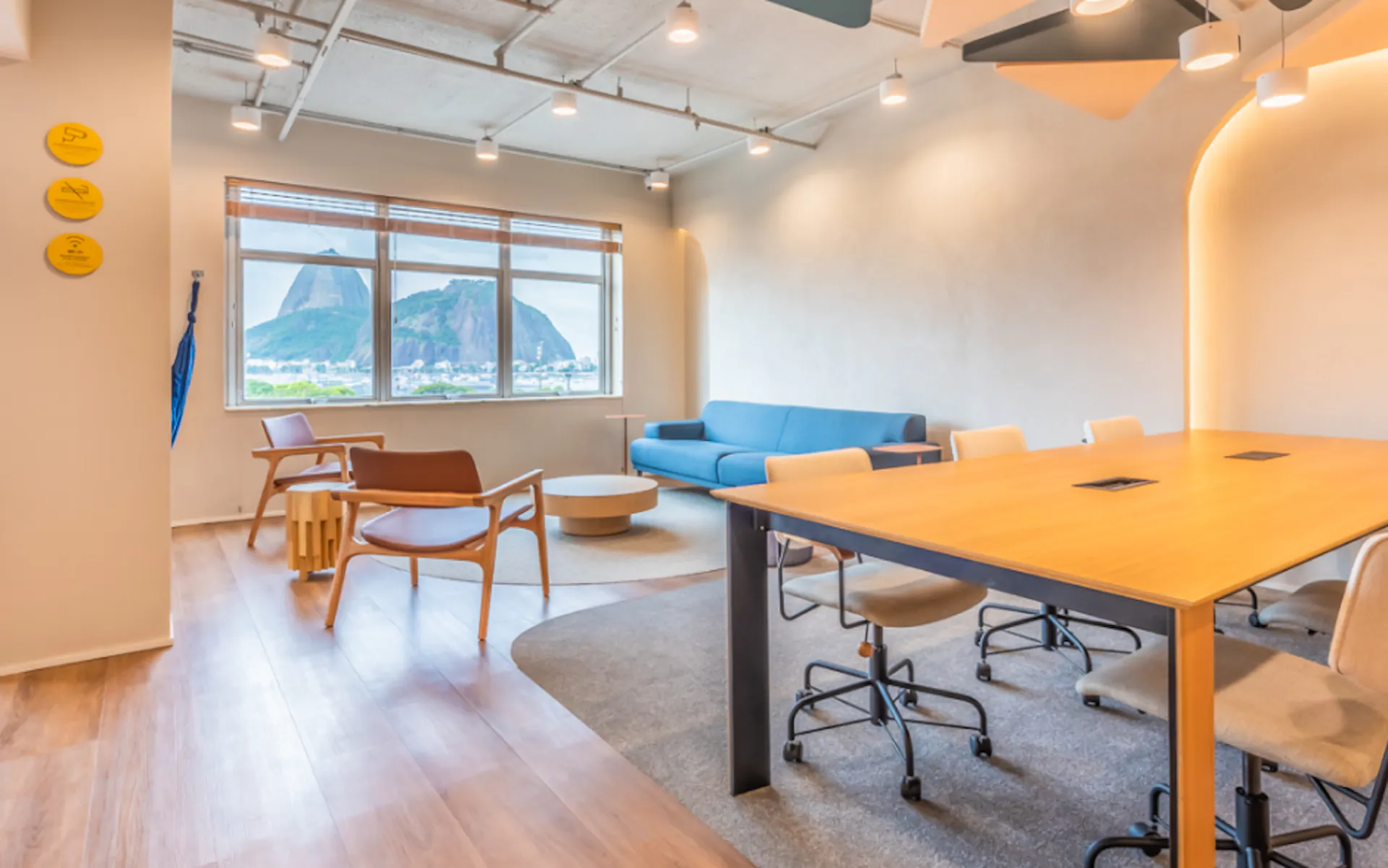 Foto do coworking da unidade Botafogo