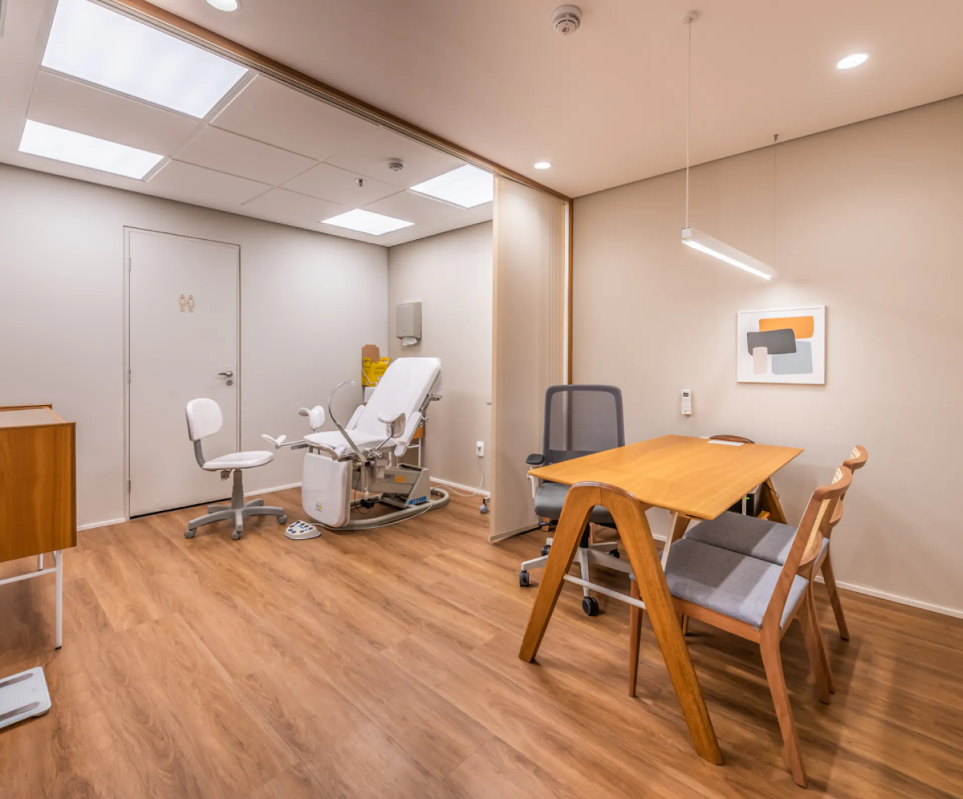 Foto da sala de ginecologia da unidade Botafogo