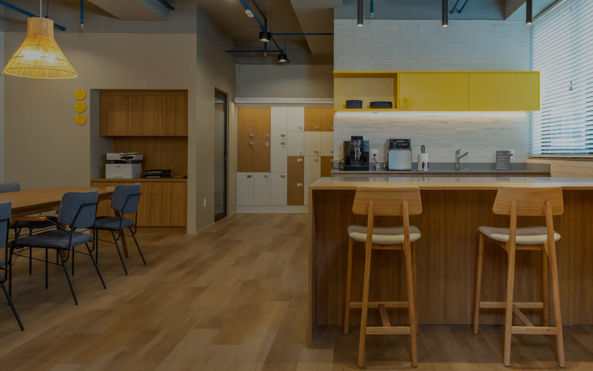 Foto do coworking da unidade Brigadeiro