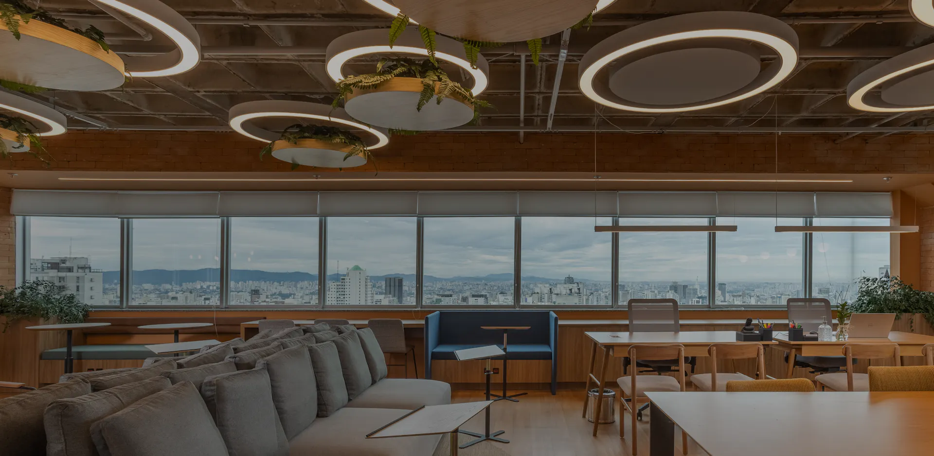 Foto do coworking da unidade Paulista