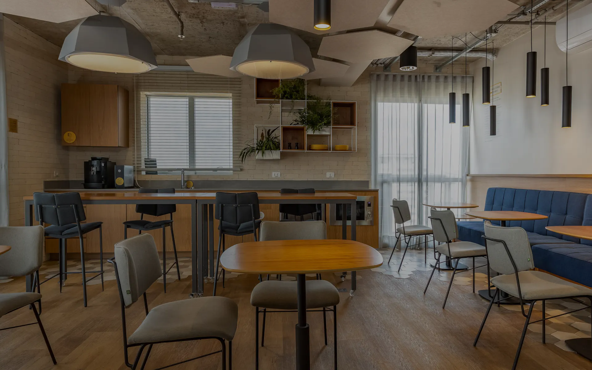 Foto do coworking da unidade Vila Mariana