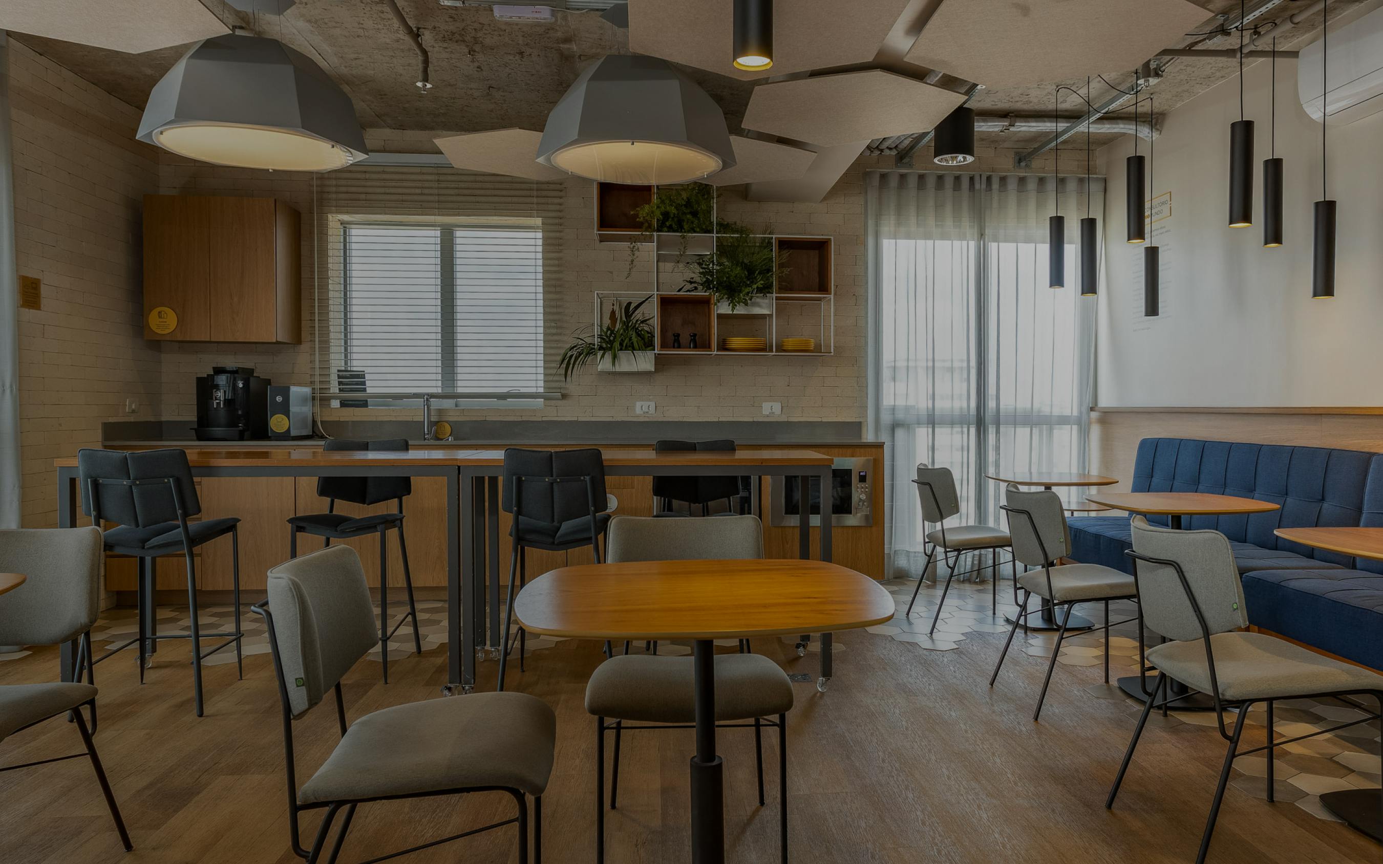 Foto do coworking da unidade Vila Mariana