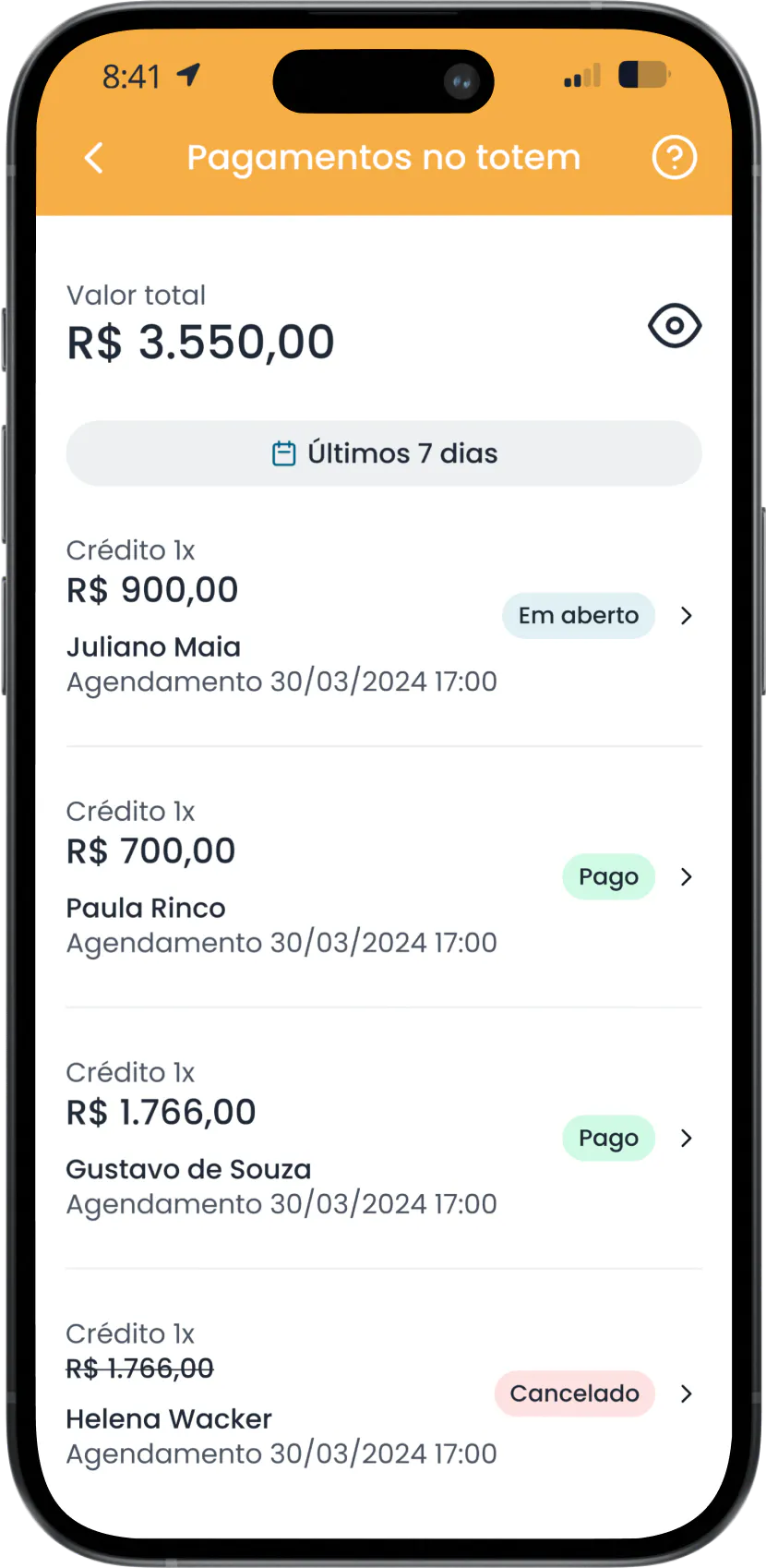 Foto do aplicativo da Livance