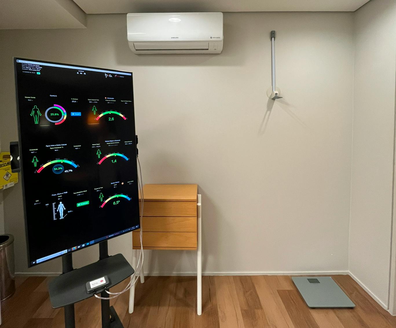Foto da sala de bioimpedância da unidade Botafogo