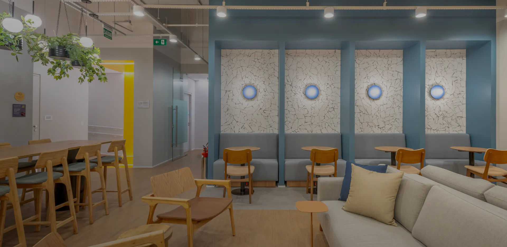 Foto da recepção da unidade Vila Madalena