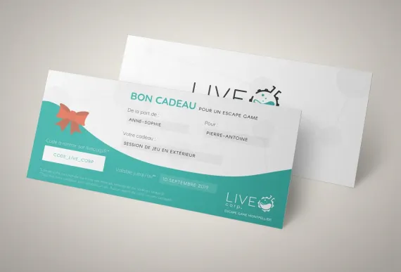 Les nouvelles carte cadeau Escape Game de LIVE Corp. !