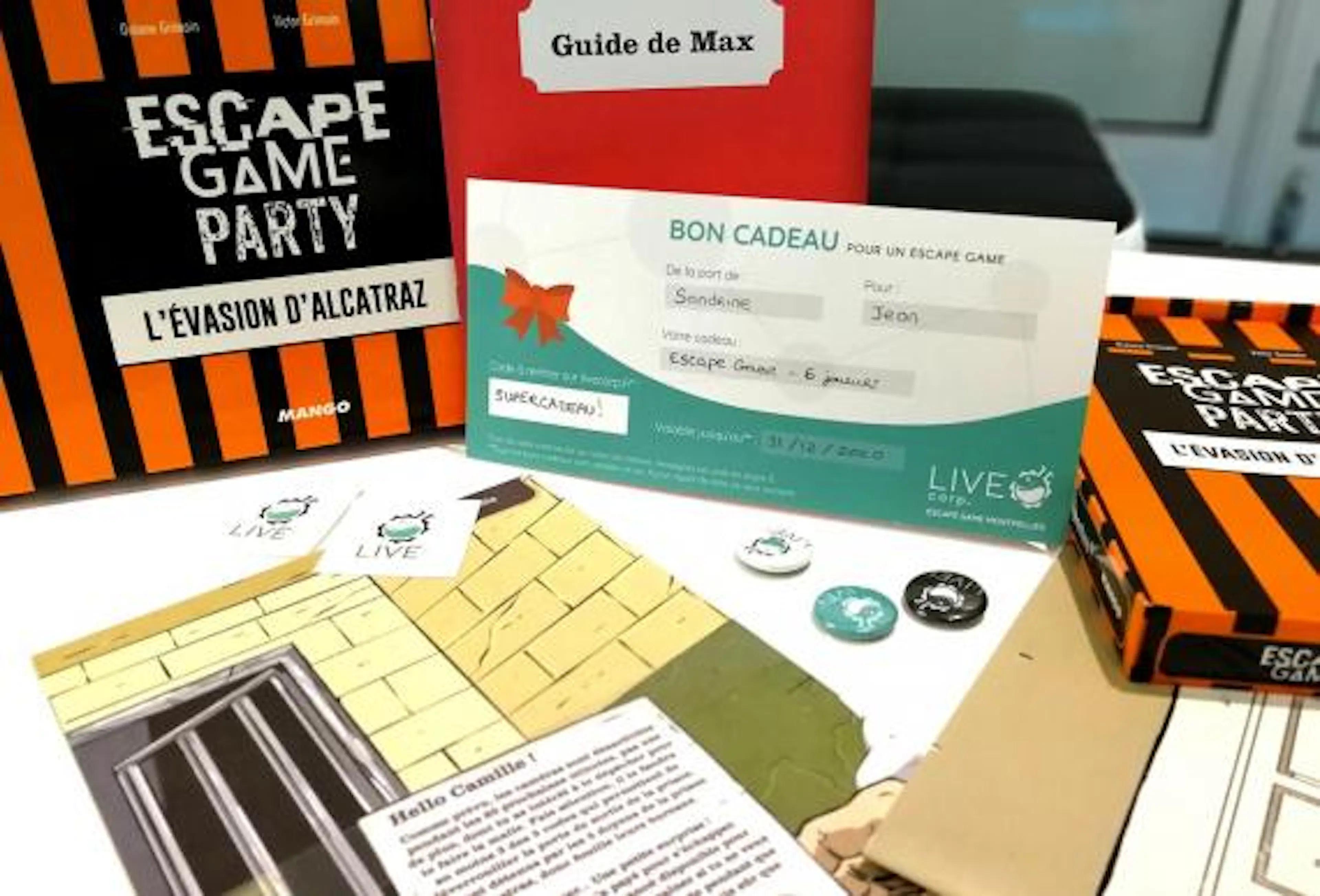 Cadeau livre-jeu Escape Game Alcatraz