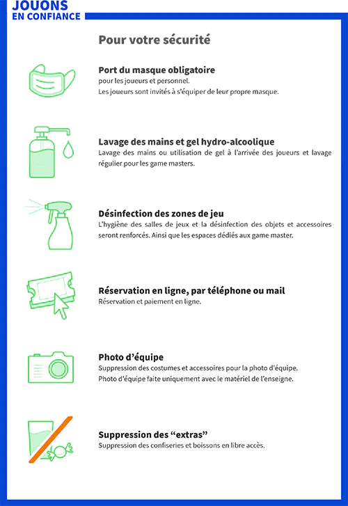 Mesures sanitaires LIVE Corp.