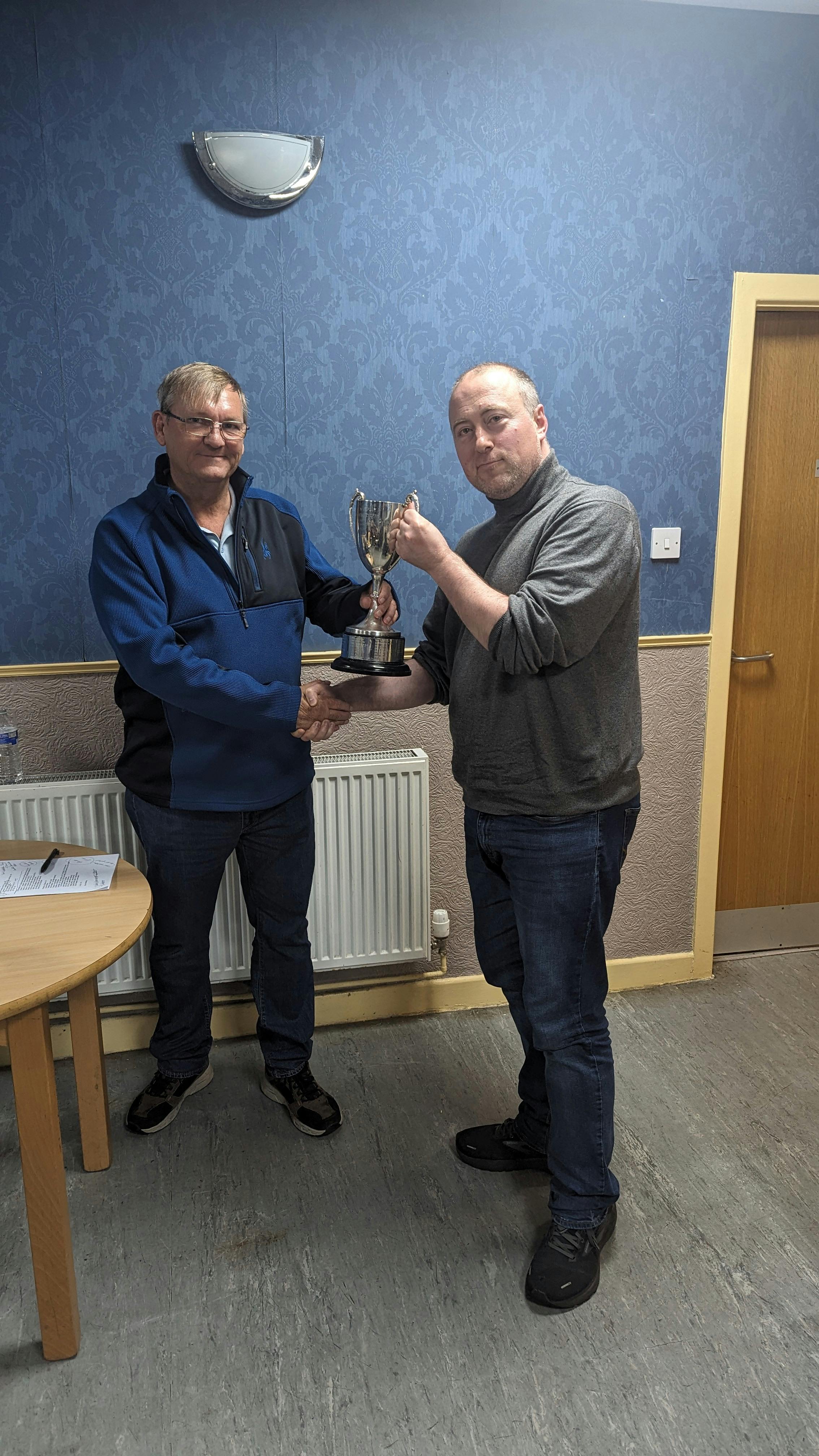 Roger receiving the John Ripley Cup