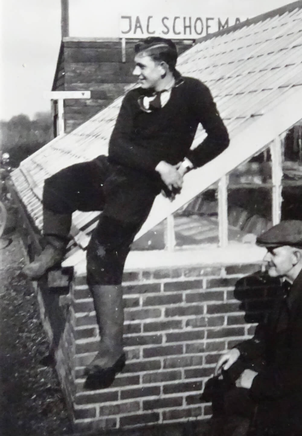 Herman Schoemaker at the Schoemaker nursery