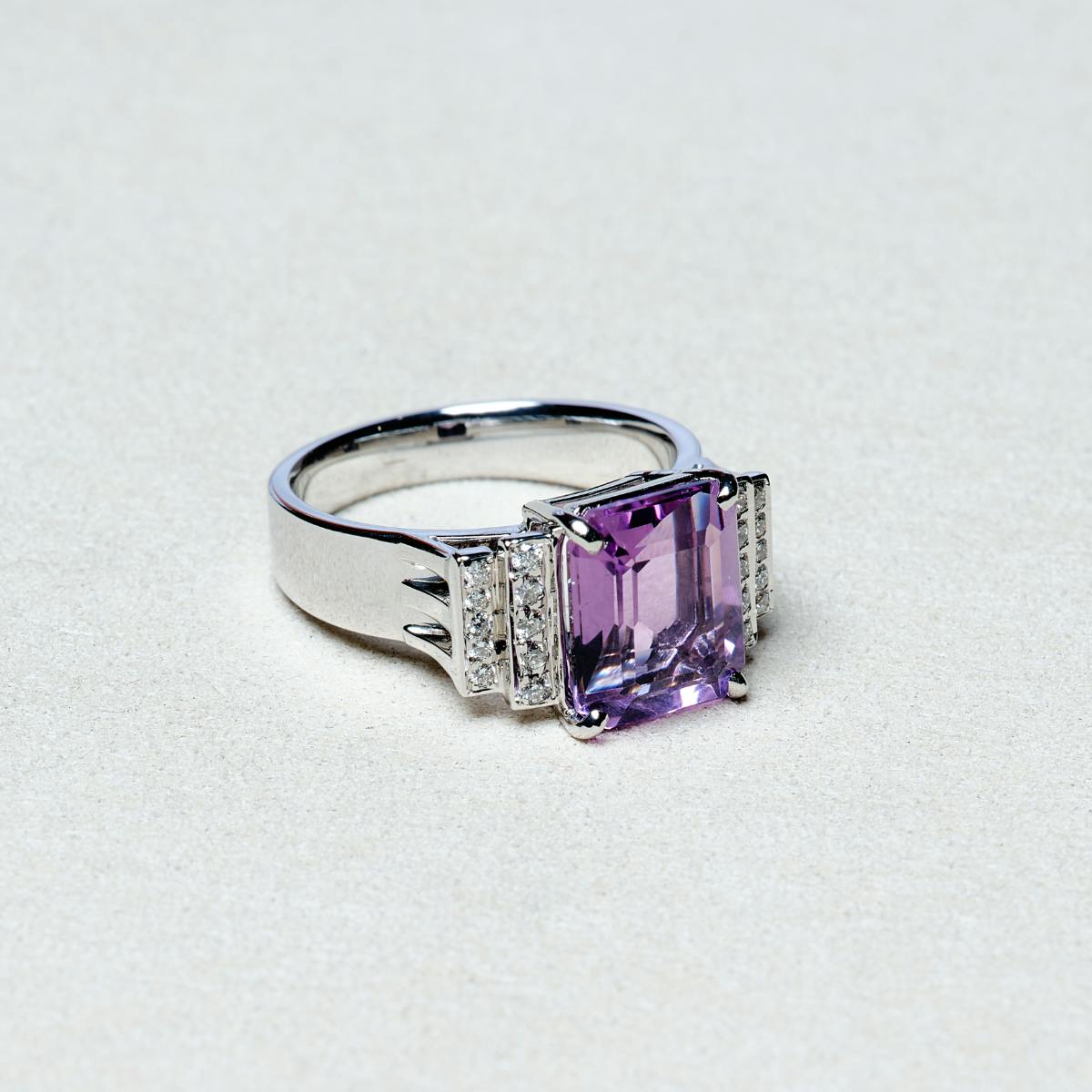 Ankara | Bague Amethyste & Diamants