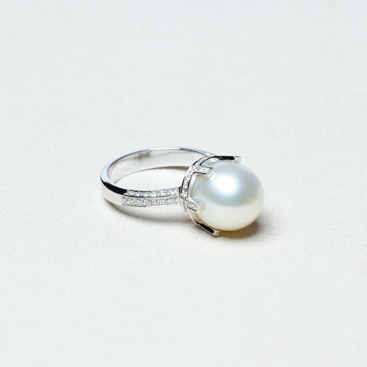 Balmoral | Bague Perle & Diamants