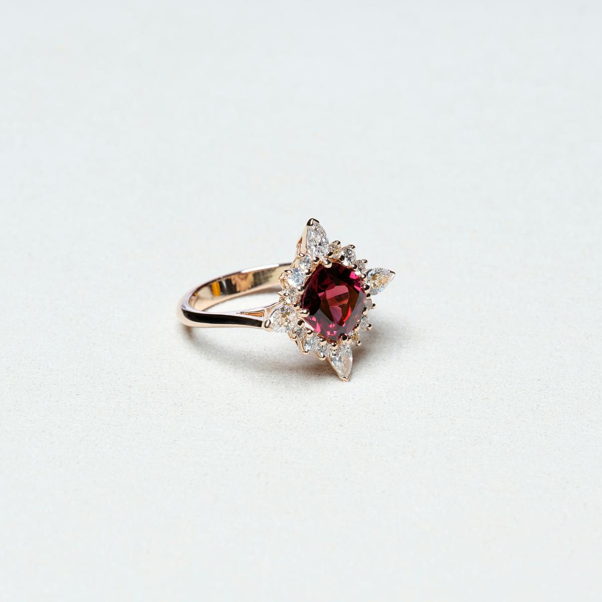 Singapour | Bague Or Rouge