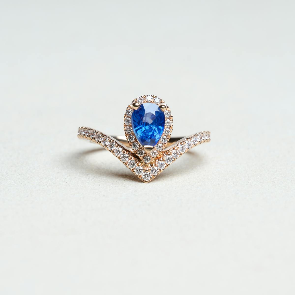 Joséphine | Bague Saphir & Diamants