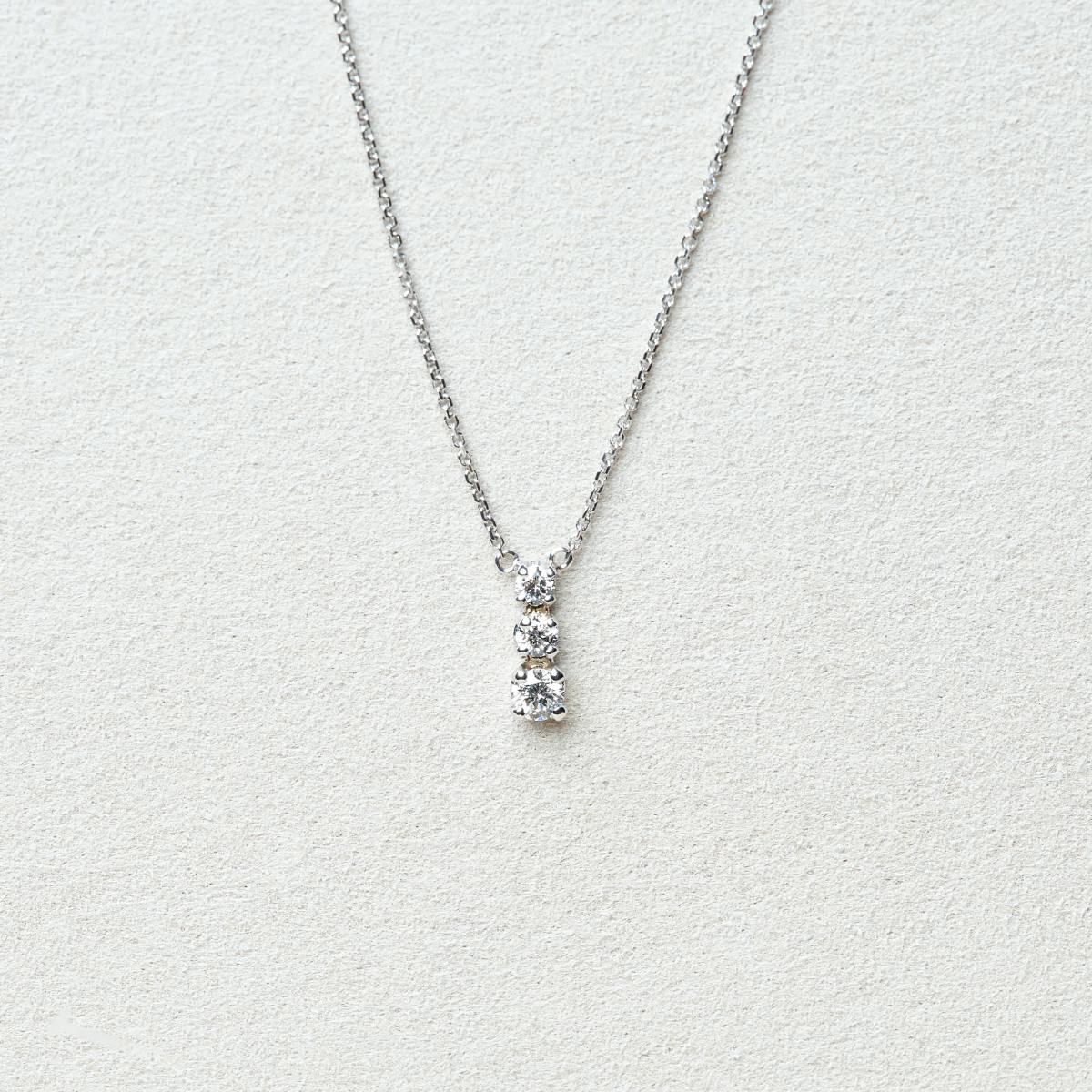 Samantha | Collier pendentif goute diamants