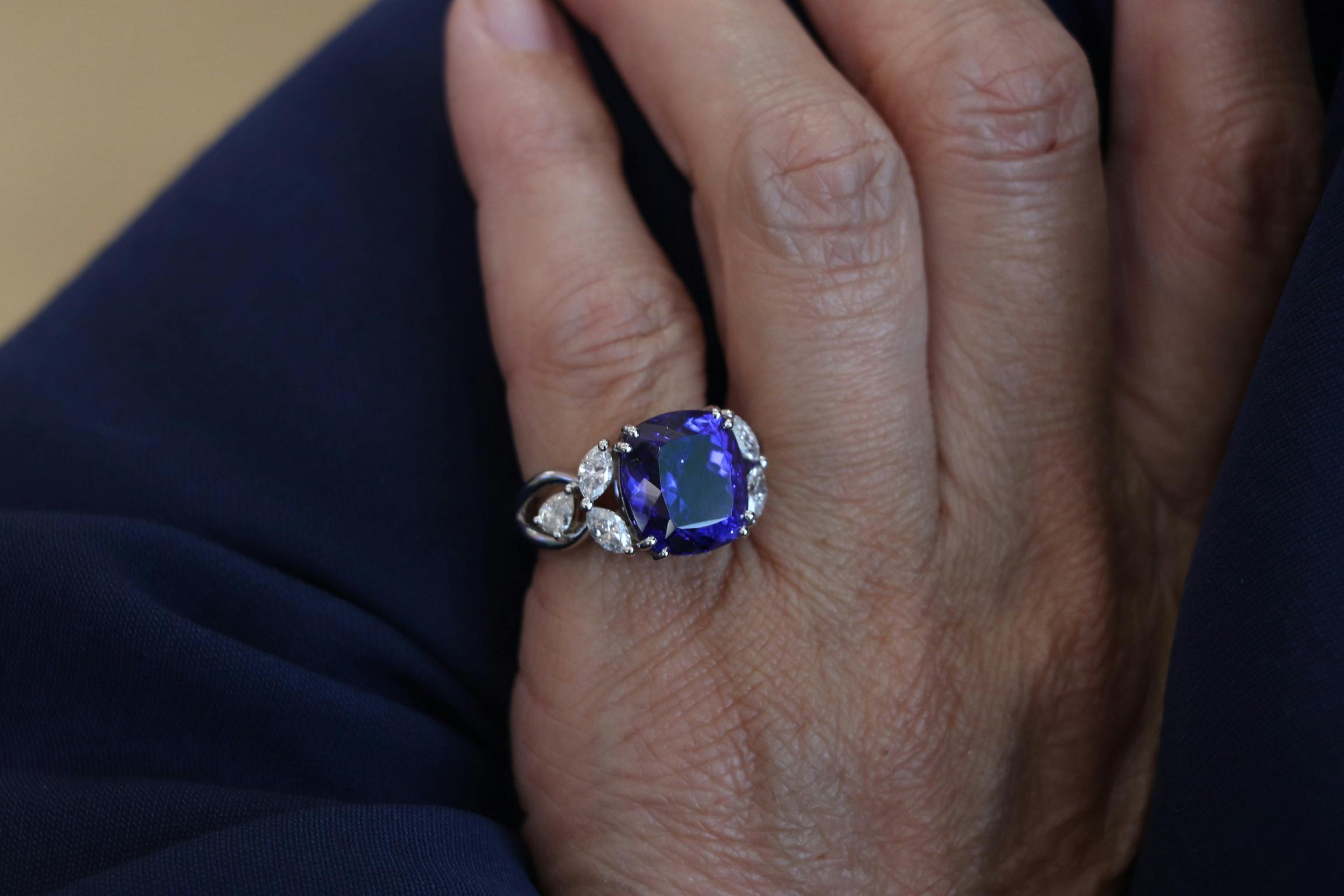 Pièce unique - Bague Tanzanite & Diamants