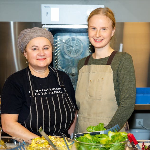 Matgæðingarnir Daiva og Urté