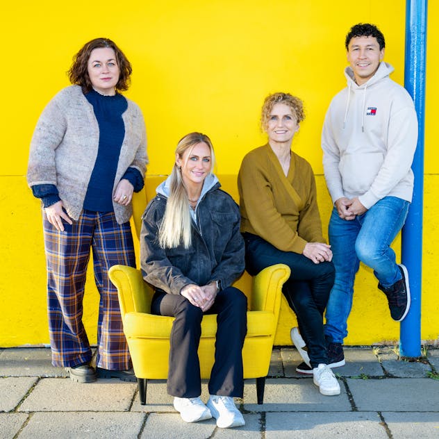 Guðný, Erla, Þórhildur og Stefán