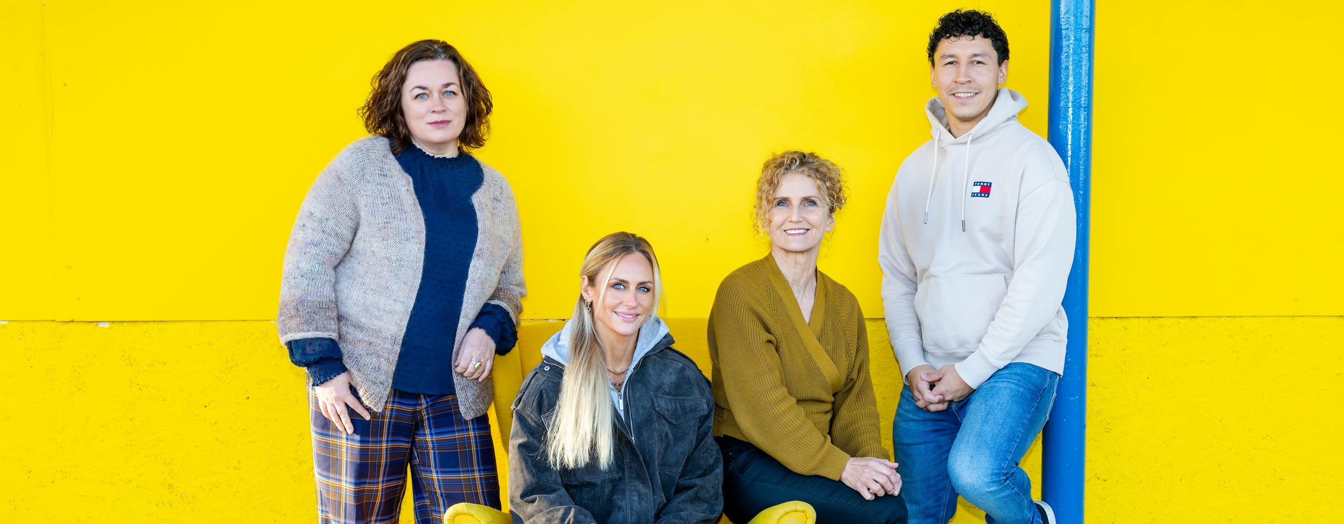 Guðný, Erla, Þórhildur og Stefán