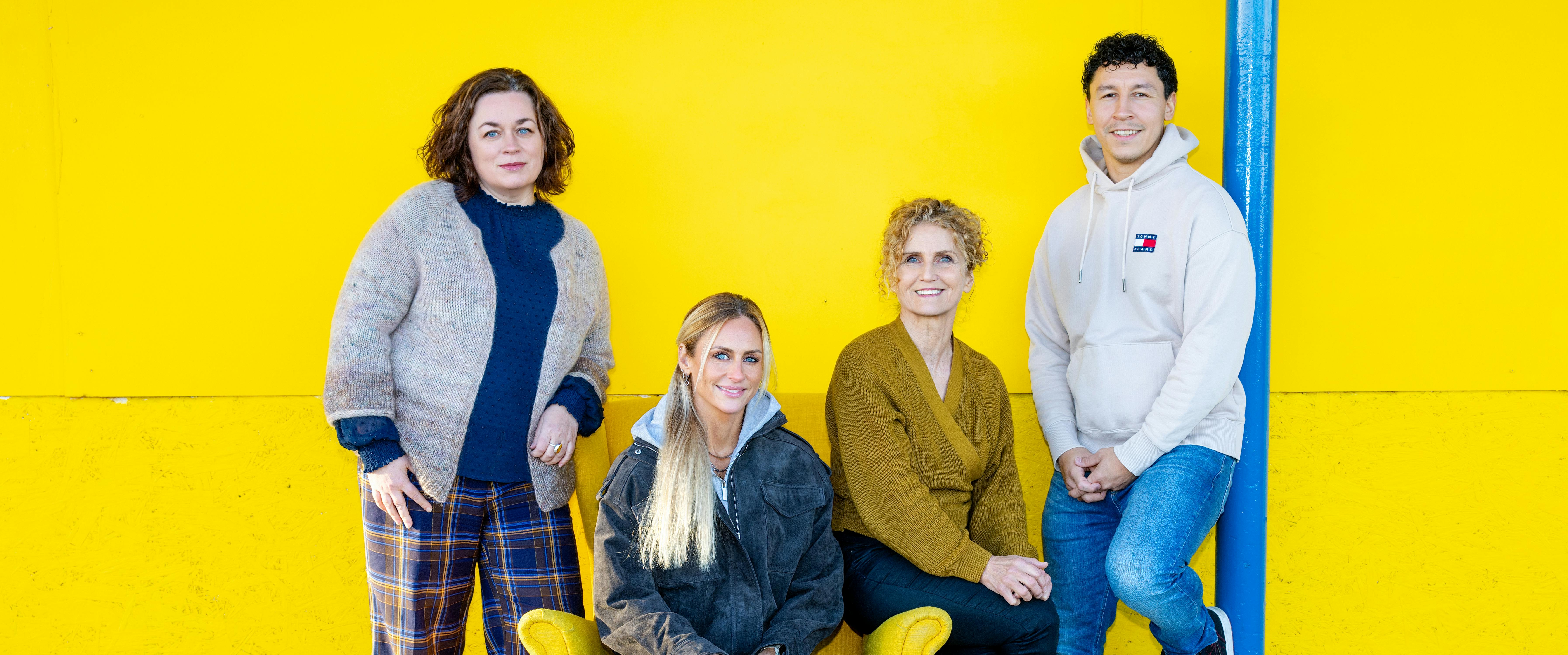 Guðný, Erla, Þórhildur og Stefán