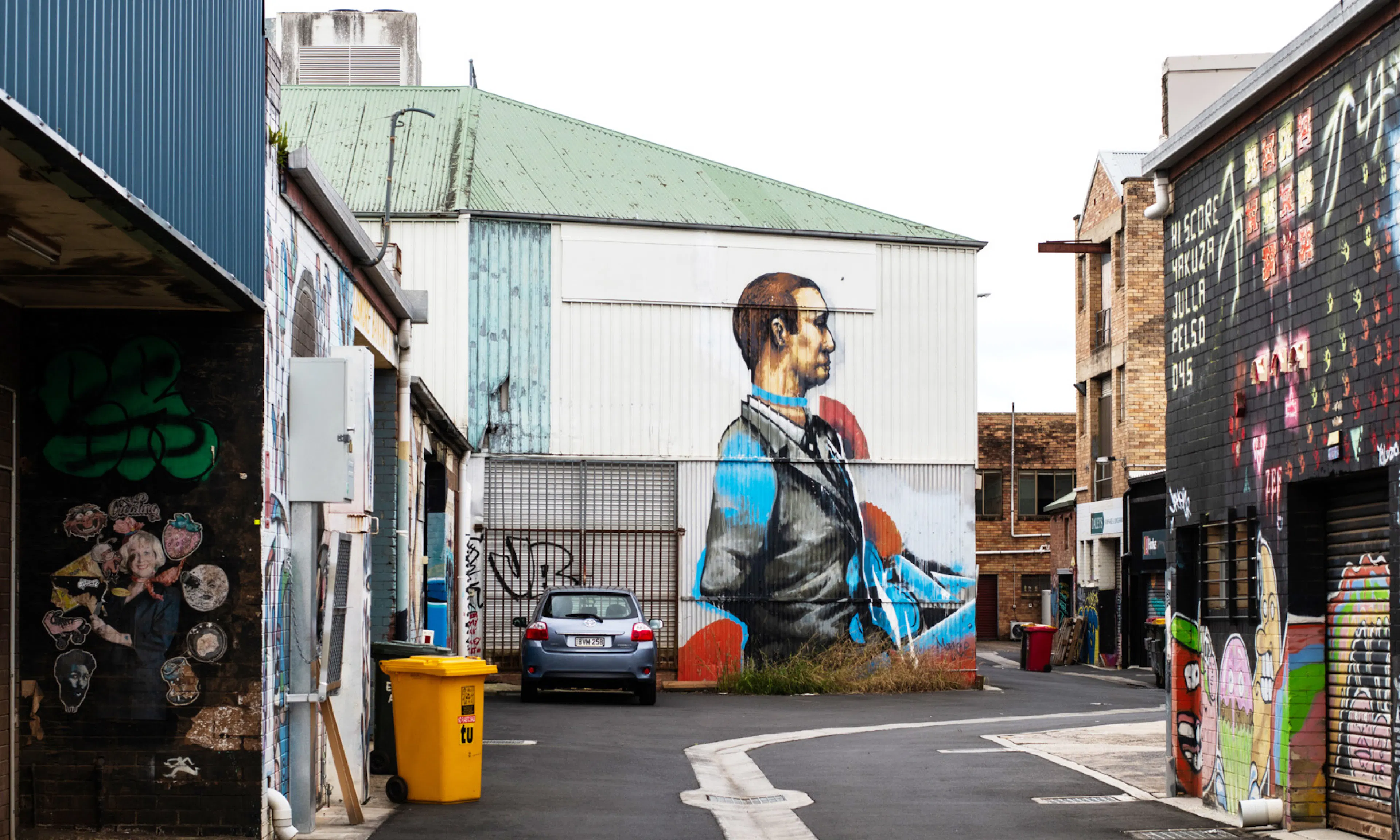 Backstreets in Lismore's CBD