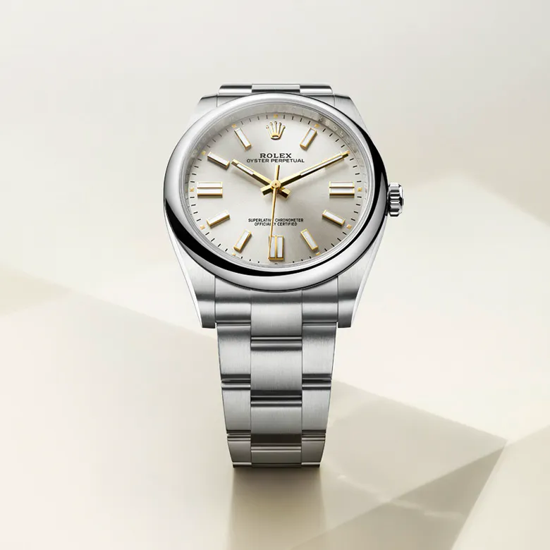 Rolex Oyster Perpetual in Oystersteel, m276200-0001 | Lee Michaels 