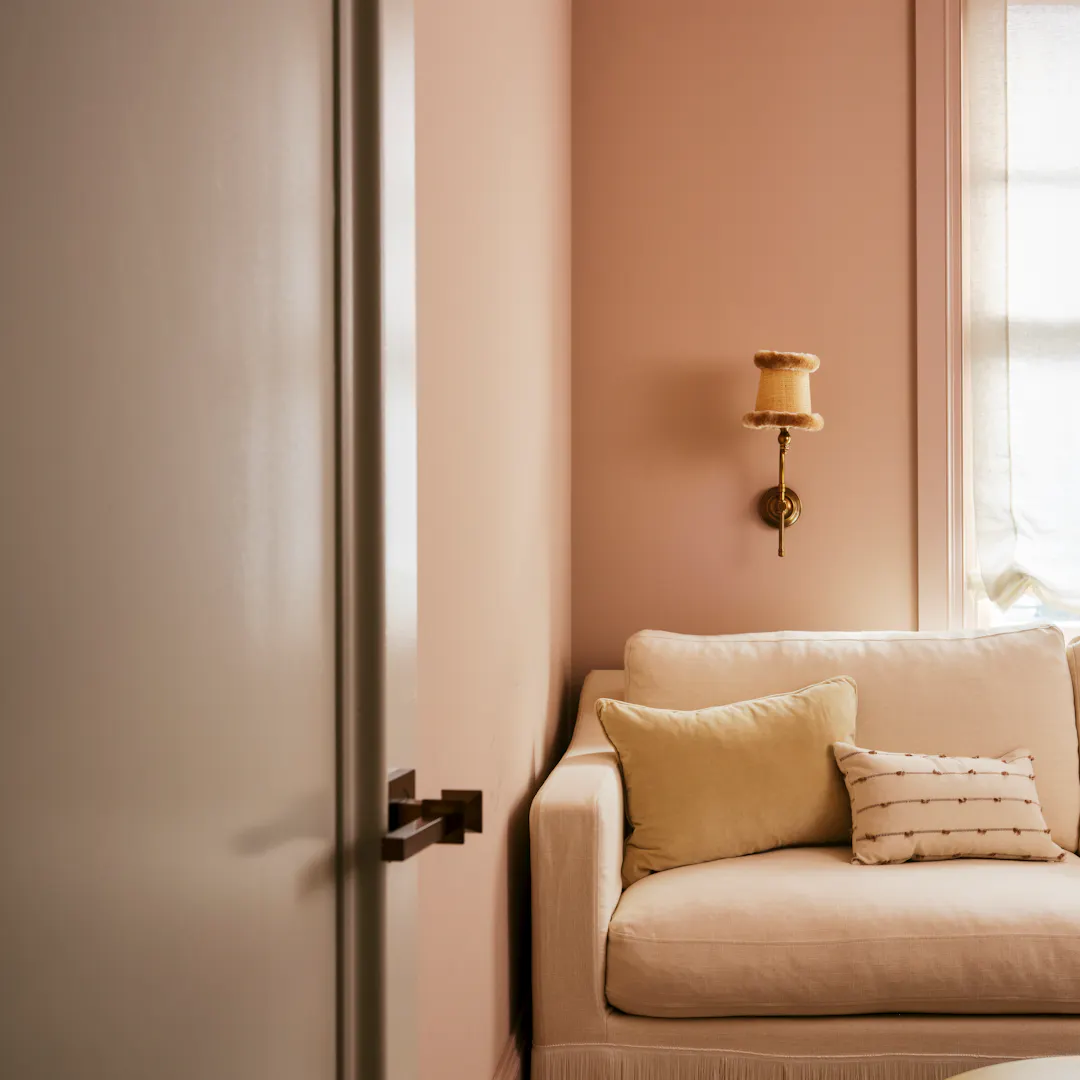 Lo and Co smac studio living room with doorstop and forma door lever