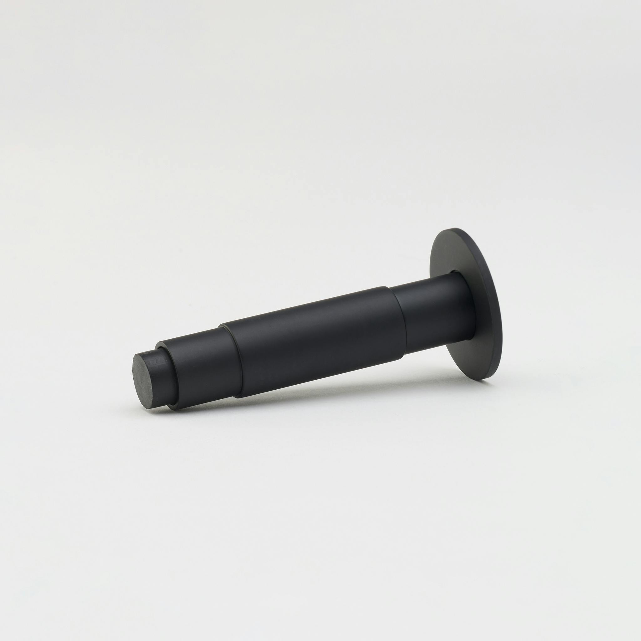 Lo and Co black doorstop in matte black close up