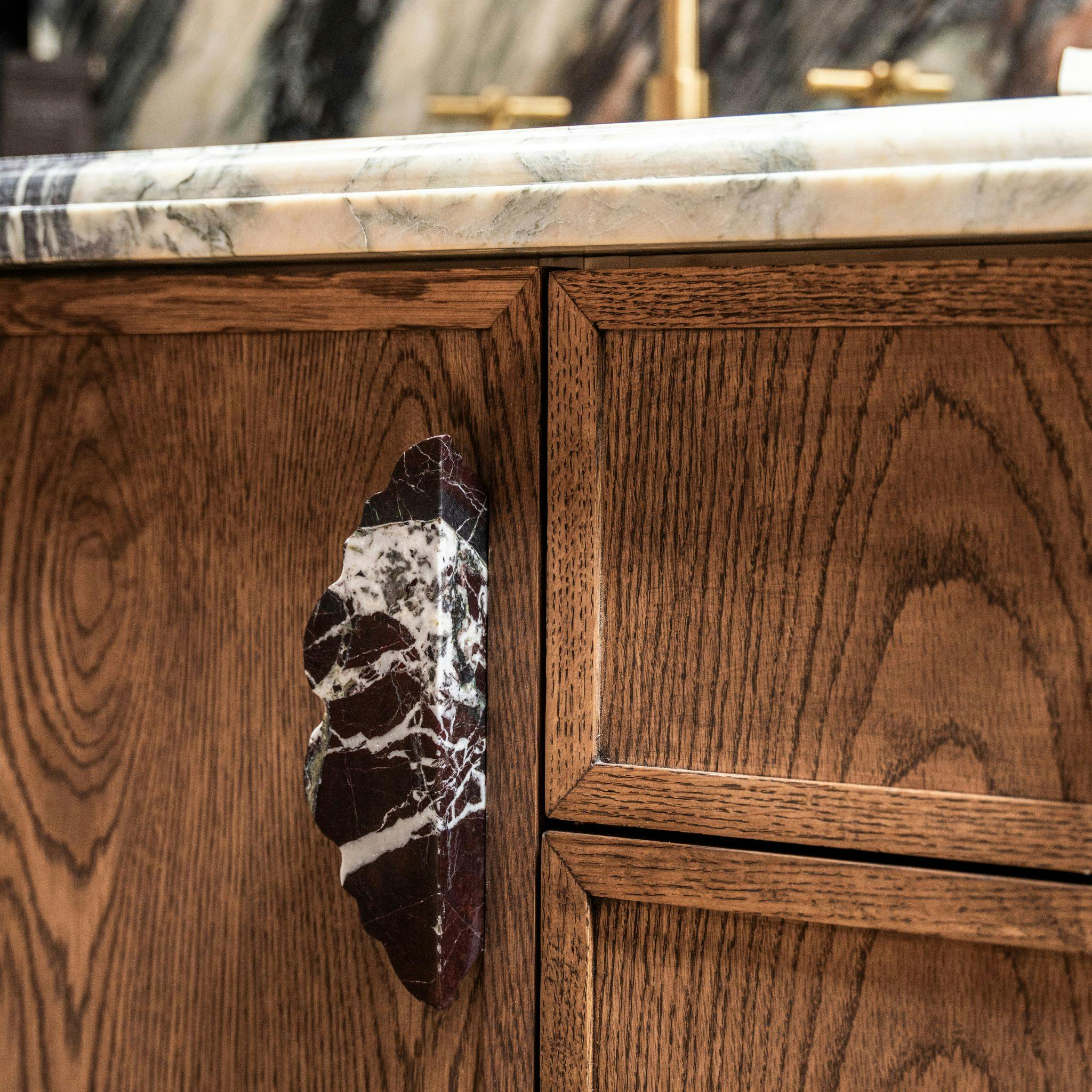 Marble handles by Lo and Co