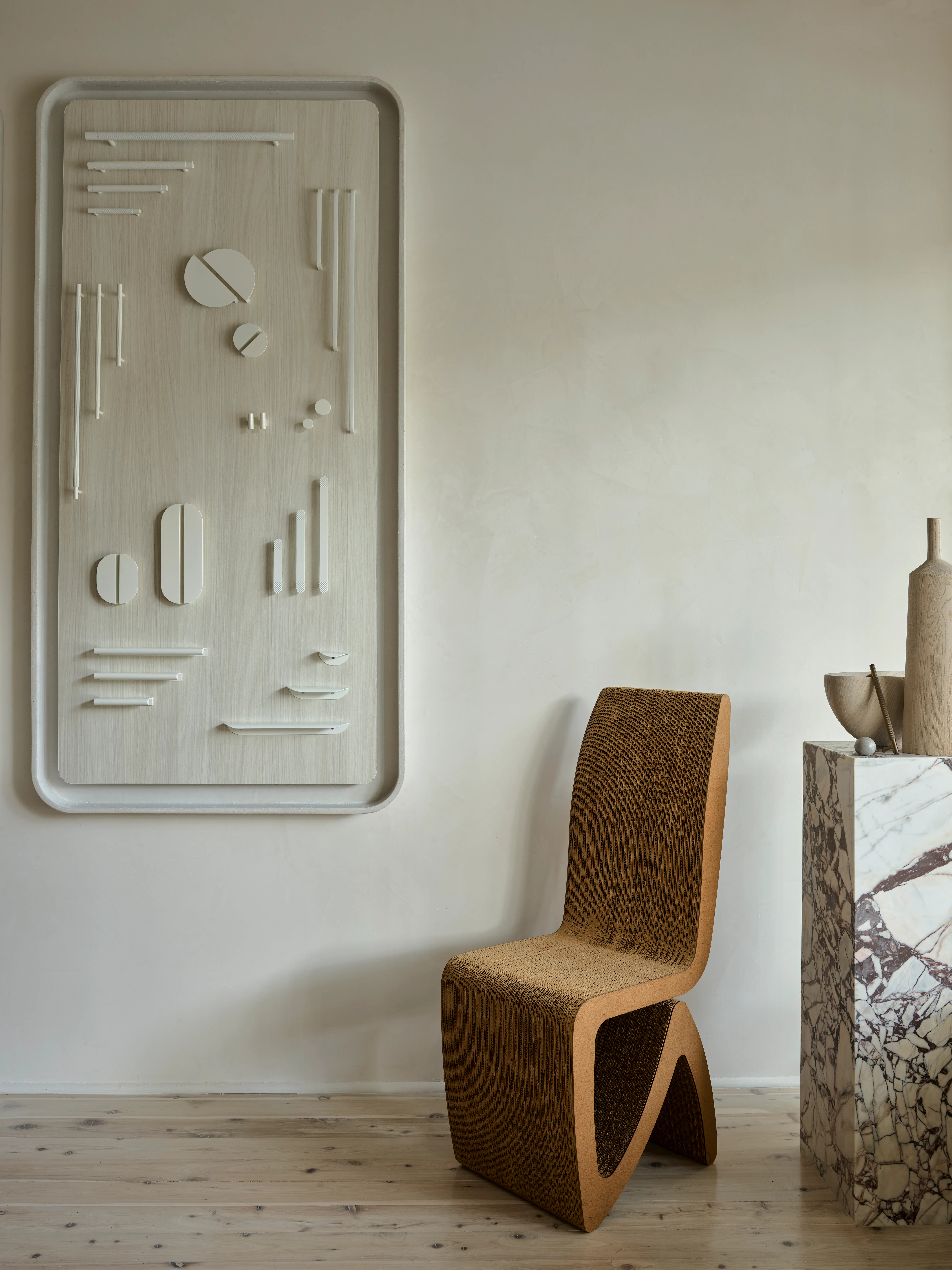 woollahra showroom lo and co interiors white hardware display board