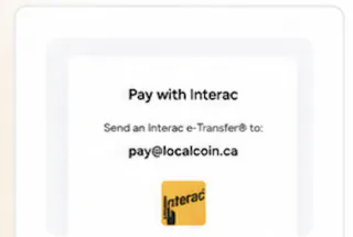 Pay with Interac e-Transfer