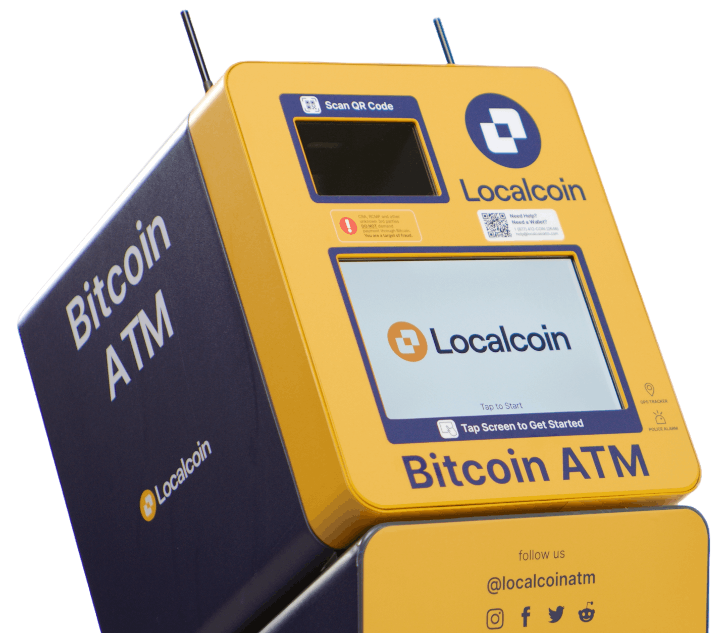 Closeup of the ATM